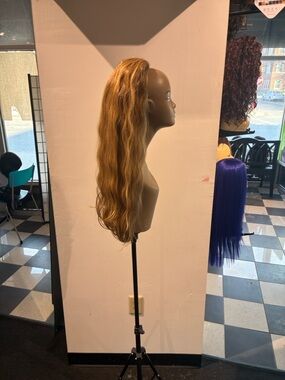 Blonde Long Wavy Women’s Hairpiece ponytail